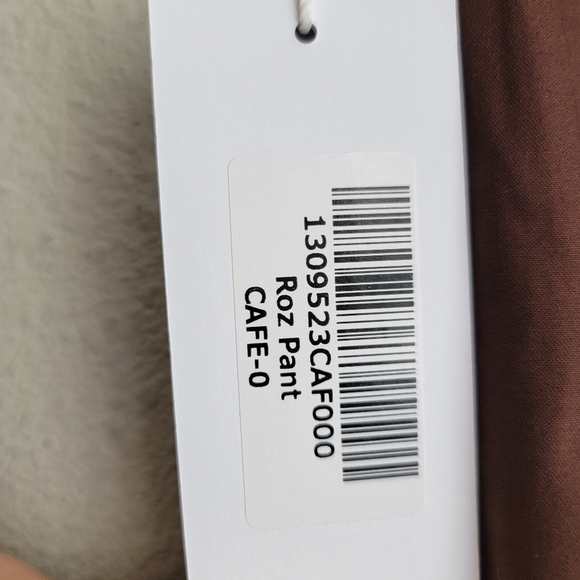 Reformation Roz Pant in Cafe size 0 NWT - Picture 7 of 10